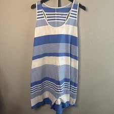 Lilly Pulitzer Melle Dress Womens Sz XL Stripe Pima Cotton Racerback Sleeveless