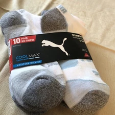 CoolMax No Show Women’s Socks 7 Pairs New 