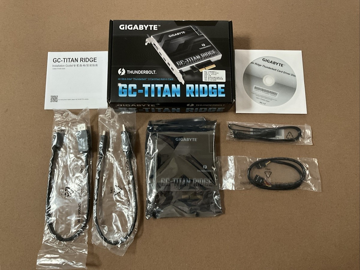 拡張カード GIGABYTE GC-TITAN RIDGE 2.0 Amazon.com: GIGABYTE GC-Titan Ridge 2.0 (Titan Ridge