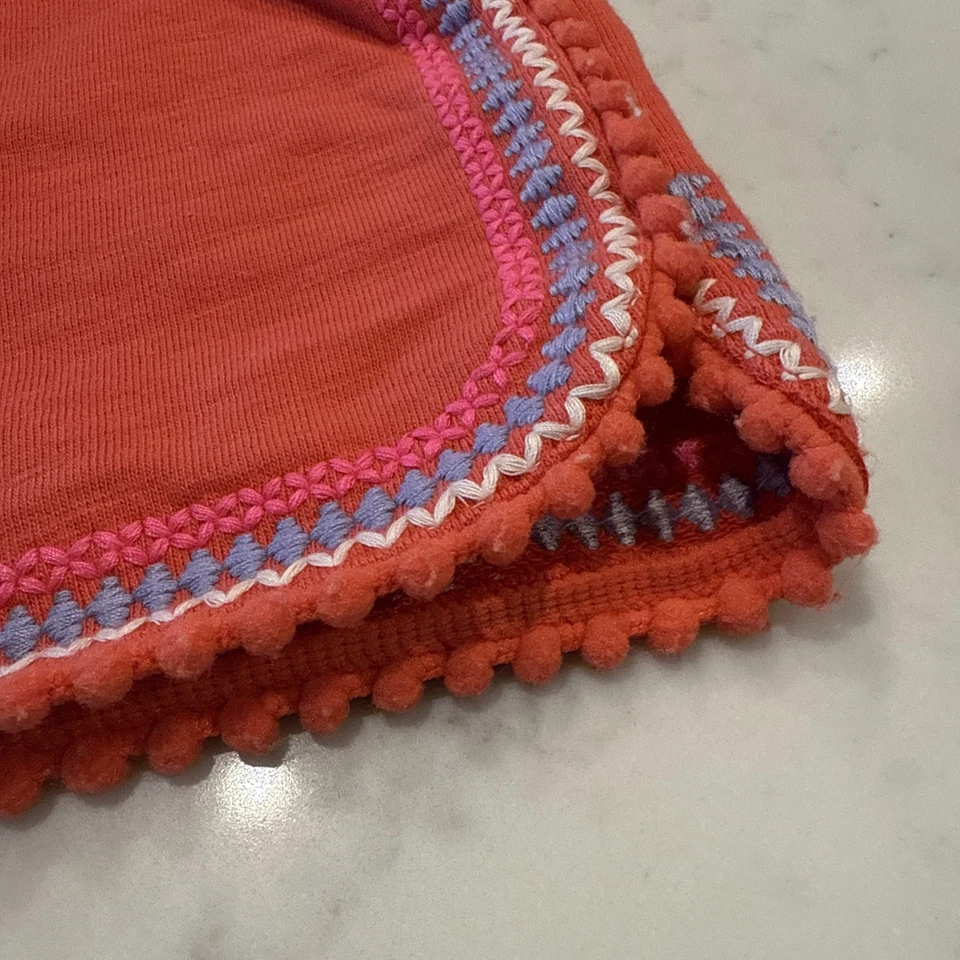 Pantalones Cortos MINI Boden Talla 8Y Corte Pom Jersey Pull On Cómodo Cordón Púrpura Foto 4 de 4