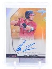 SHEA LANGELIERS 2020 BOWMAN STERLING AUTO ORANGE /75 #BSPA-SL BRAVES Q3668