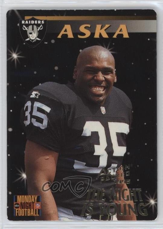 1995 Action Packed Monday Night Football Joe Aska #97 Rookie RC 1b9b