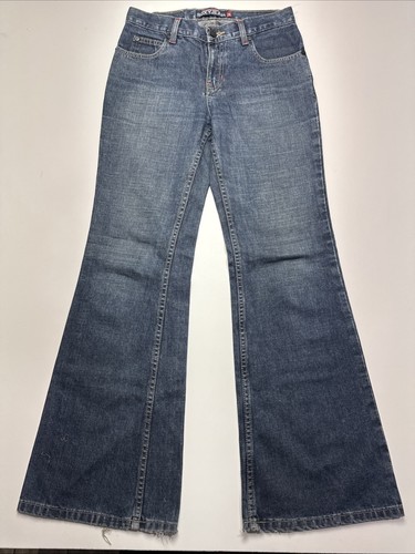 Vintage Quiksilver Roxy Jeans Women Size 3 27x32 Bootcut Denim Surf Skate 90s