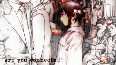 Anime girls serial experiments lain people Custom Gaming Mat Desk