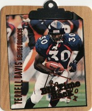 1997 FLEER GOUDEY II BIG TIME BACK INSERT #4 OF 10 BTS* TERRELL DAVIS * BRONCOS