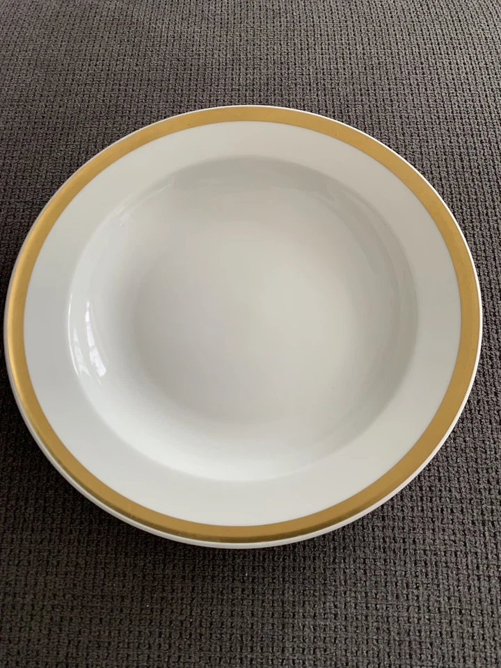 Suppenteller Melitta Porzellan Hamburg Goldrand tiefer Teller - Bild 3 von 4