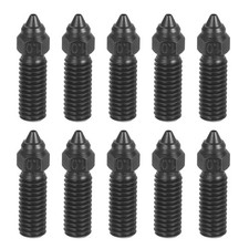 10 Pcs Hardened Steel Nozzles, 1mm M6 Thread for Carbon 3D Printers