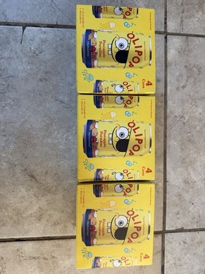 3XSpongeBob OLIPOP Pineapple Paradise Prebiotic Soda 4-PACK 12 Cans Total!Free 