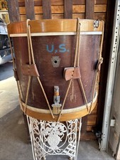 WWII U.S. MARKED WFL ROPE TENSION SNARE FIELD DRUM William F Ludwig