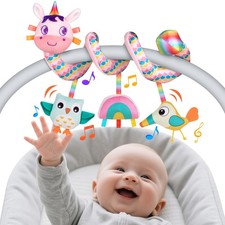 Infant Car Seat Stroller Crib Spiral Hanging Activity Toys 0-6 Months Rattles