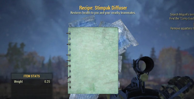 Fallout 76 | Playstation | Plan: Stimpak Diffuser