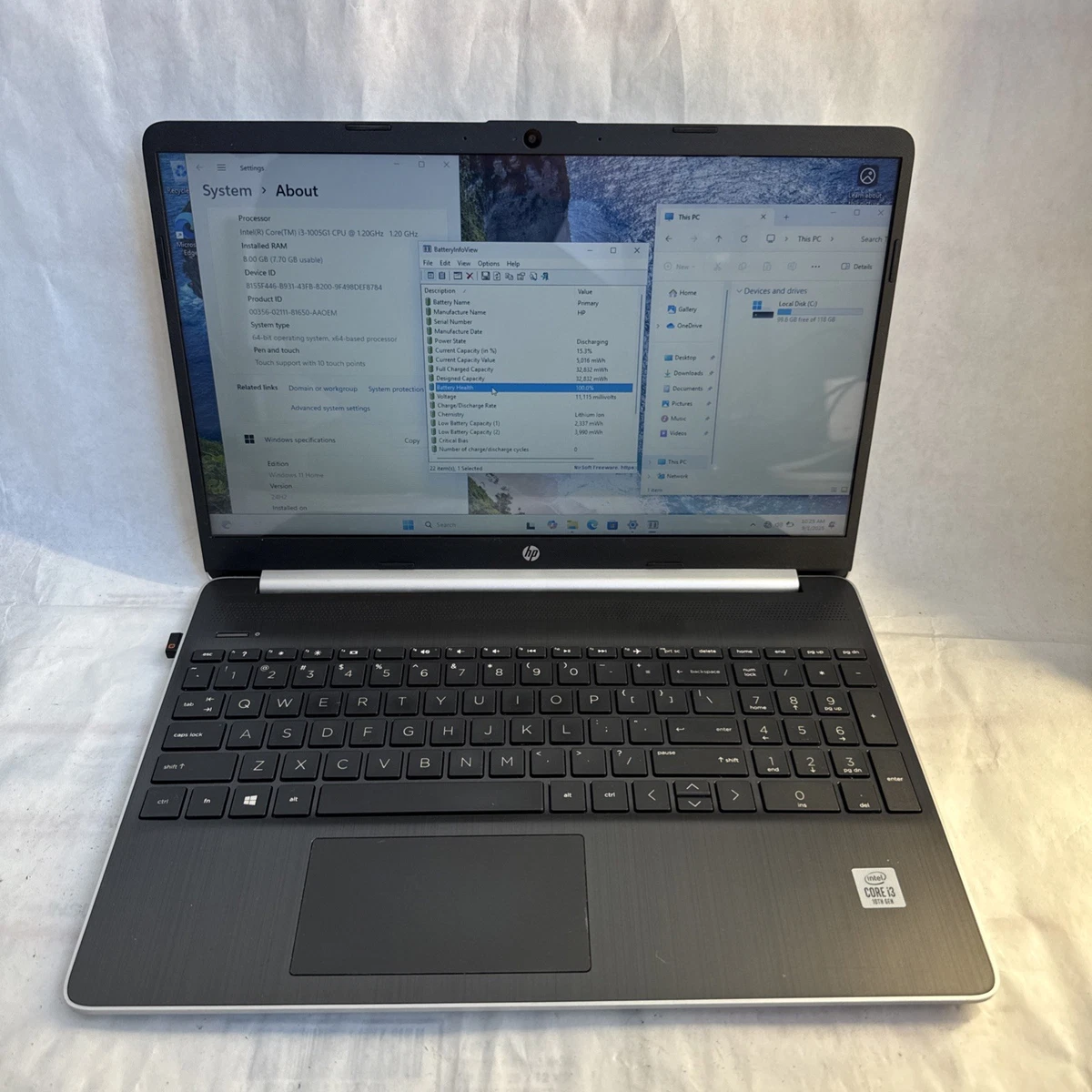 HP Intel Core i3 10th Gen. 8 GB RAM PC Laptops & Netbooks for sale