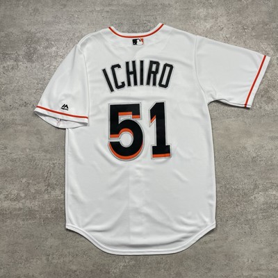 MLB MIAMI MARLINS ICHIRO SUZUKI #51 MAJESTIC JERSEY COOL BASE