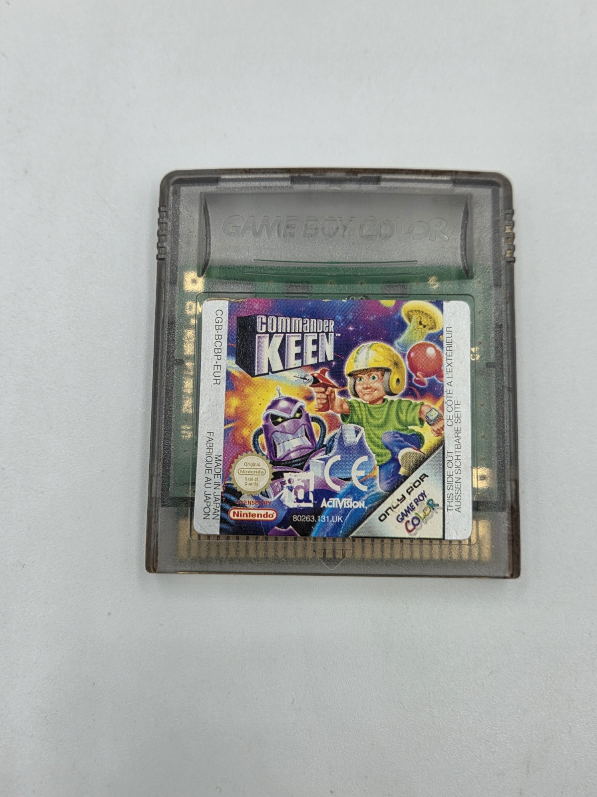 Nintendo Game Boy Color gioco Commander Keen modulo euro
