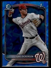 2025 Bowman Chrome Sapphire Luke Dickerson #BCP-218 Blue 1st Bowman