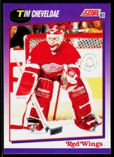 Tim Cheveldae, 1991-92 Score American, #272, Detroit Red Wings,