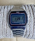 Vintage 1980's Timex K Cell 34mm Original Stainless Steel Band with New Battery