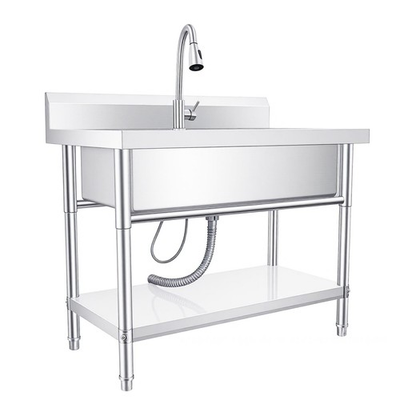 #ad Stainless Steel Commercial Restaurant Sink 40inch Utility Sink w Pull out Faucet $276.25