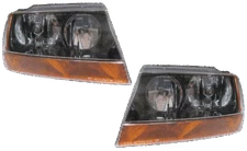 For 99 00 01 02 03 04 Grand Cherokee, Left & Right Headlight Headlamp Pair L+R