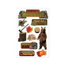 Paper House 3-D~OUT IN THE COUNTRY~raised sticker set~BNIP~Nice! FAST SHIP!!