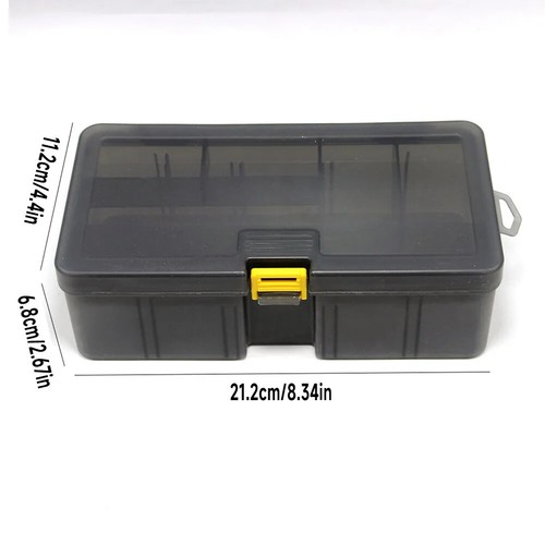 2 Layers Detachable Fishing Tackle Box Adjustable Fishing Bait Boxes Organizer - Picture 6 of 14
