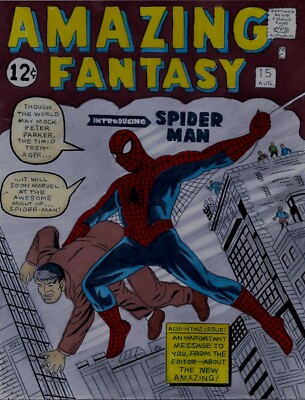 AMAZING FANTASY # 15 COVER RECREATION FIRST SPIDER-MAN ORIGINAL