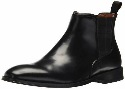 Hush Puppies Shoes Mens 10 Ankle Boots Shepsky Black Leather Zip Dress Classic Hush Puppies Deacon Black Mens Dress Boot Zip Side – Martins  main image 2