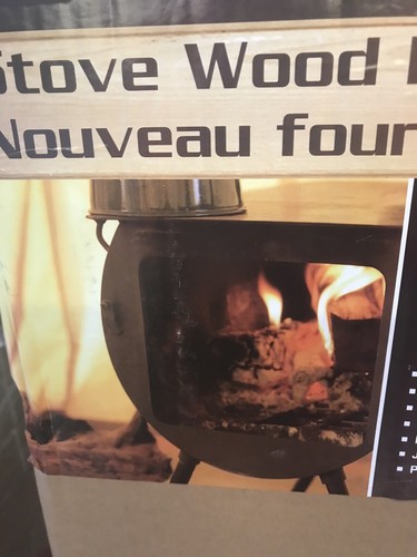 Round Wood Camp Stove with Pipes - Bild 3 von 3