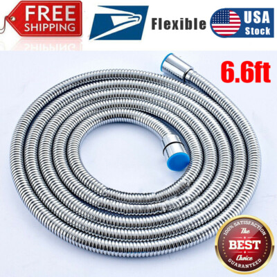 79 inch Shower Hose Extra Long Handheld Stainless Steel Flexible Pipe Bathroom