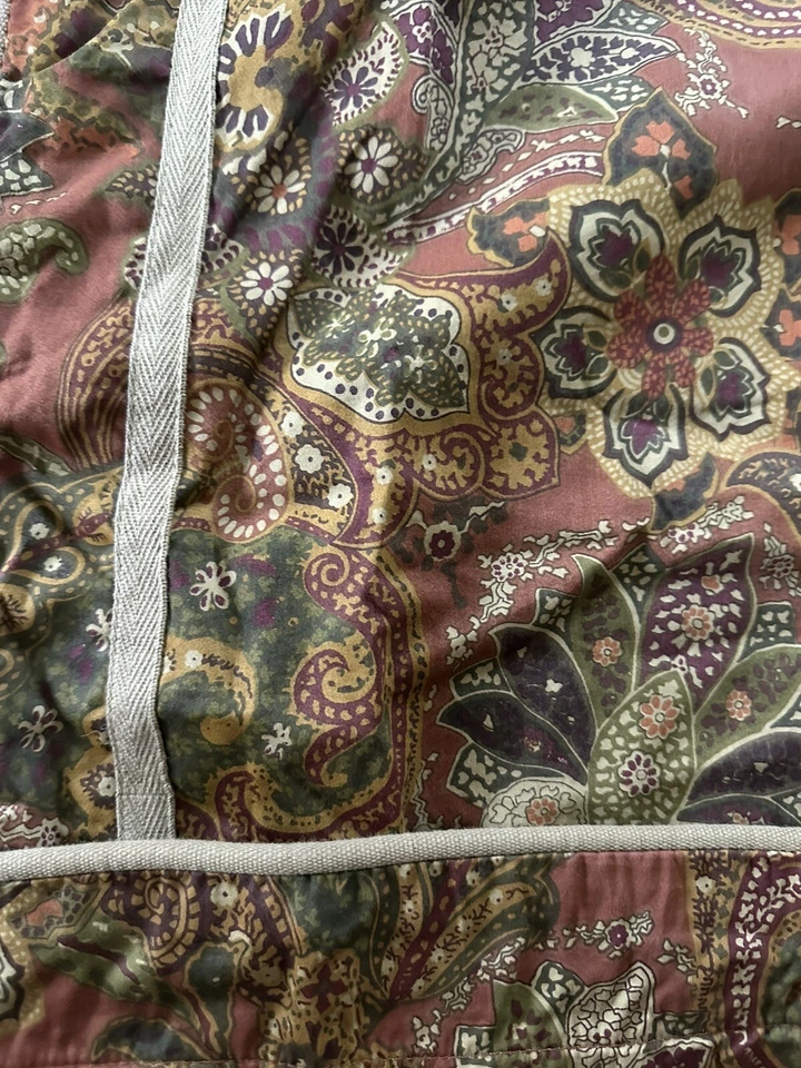 Chaps CHANDLER Ralph Lauren Almohada Shams 2 Par Marrón Floral Paisley Estándar Foto 2 de 4