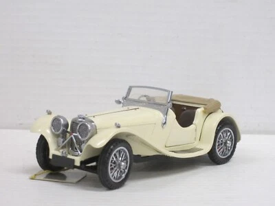 Jaguar SS 100 Cabrio (1938) in creme ohne Box Franklin Mint 1:24 - Bild 1 von 4
