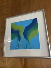 Thomas Lahy Ocean Screenprint, signed  numbered 36/42  1972