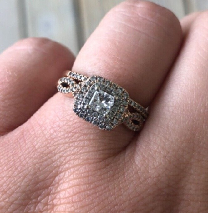 Kay 14K Rose Gold Engagement Set