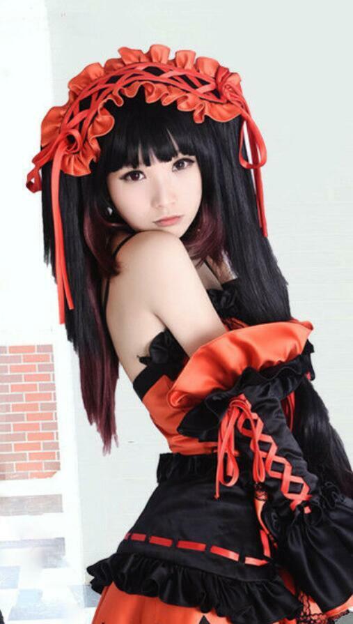 Anime DATE A LIVE Tokisaki Kurumi Cosplay Costume Lolita Sweet Dress MOON