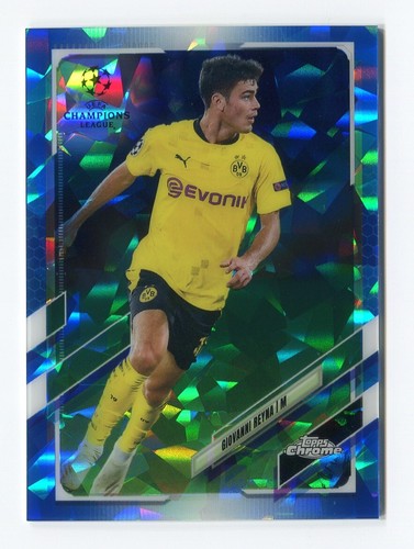 Giovanni Reyna 2020 Topps Chrome UCL Sapphire Edition #53 Borussia Dortmund