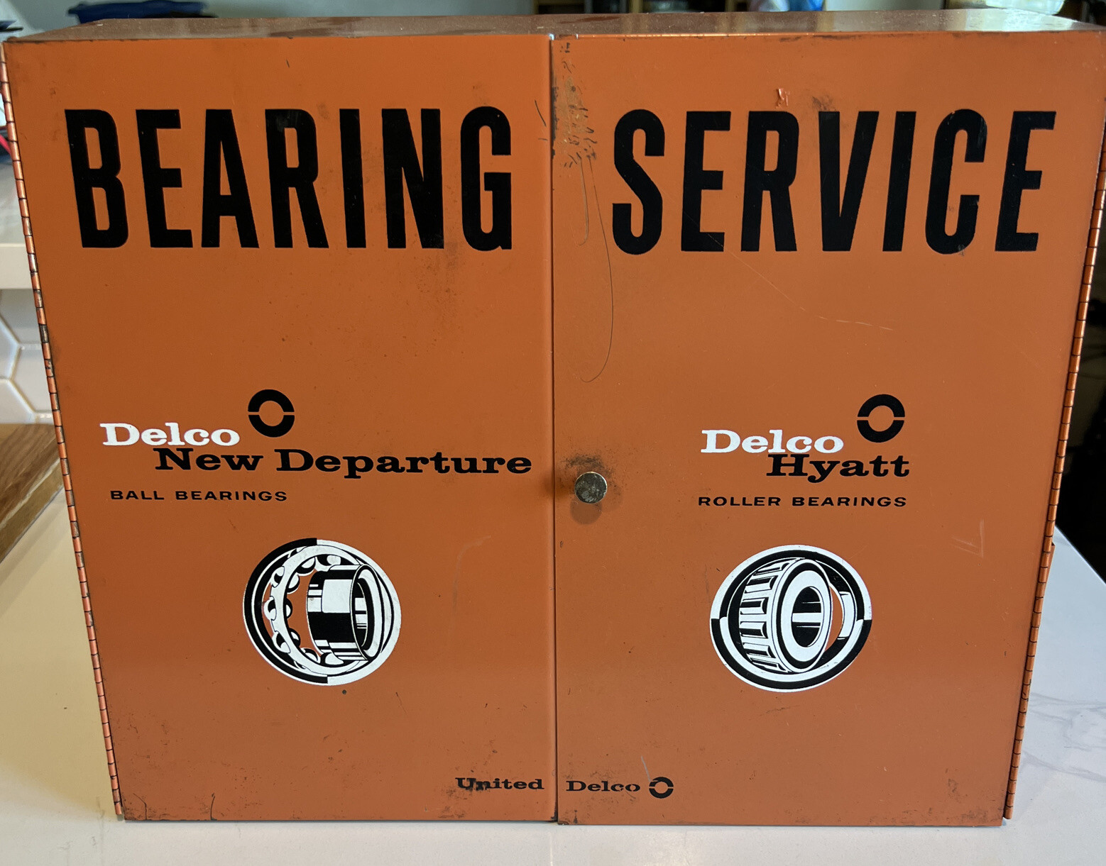 Vtg Ac Delco Chevy GM display 1950's Counter Service Station Auto Parts