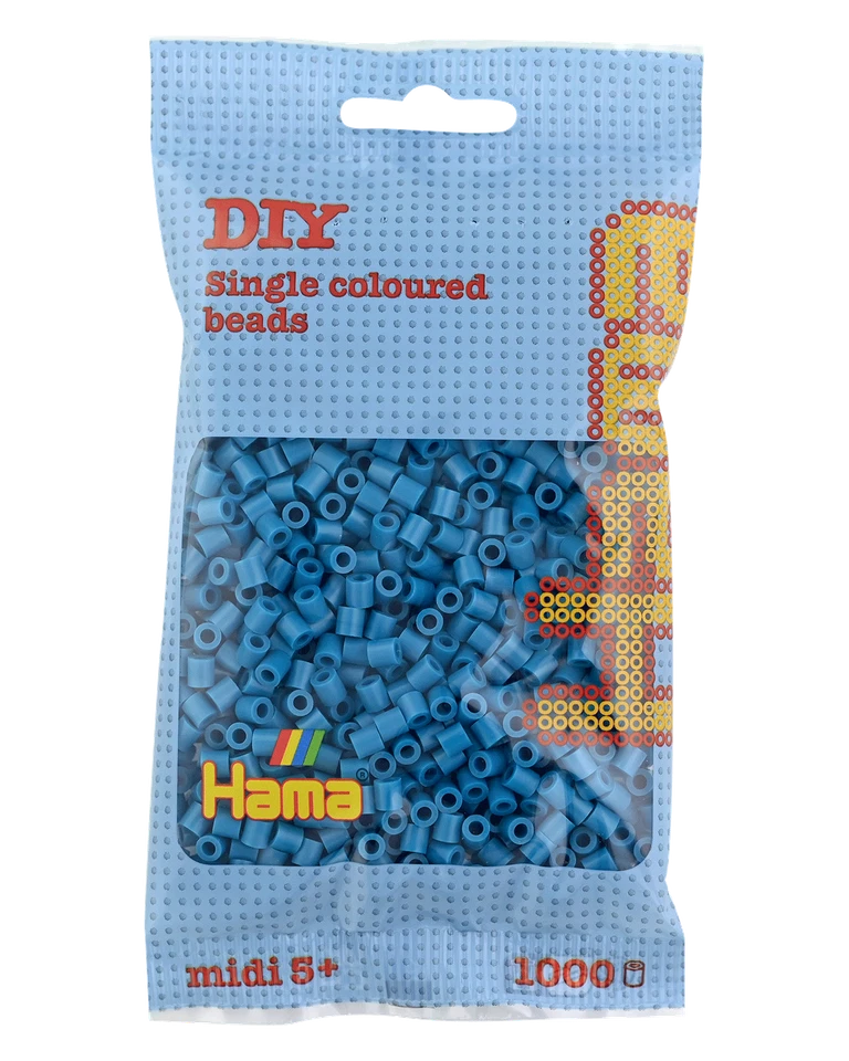1000 Midi Bügelperlen - Petrol 207-83 Ø 5 mm Hama Perlen Steckperlen Beads