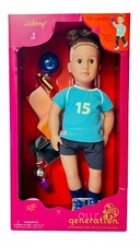 Our Generation 18" Doll Johnny Volleyball Player Accessories Trophy Ball NEW
