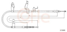 COFLE Handbremsseil bremsseil hinten rechts passend für Mazda 5 CR19 17.0585