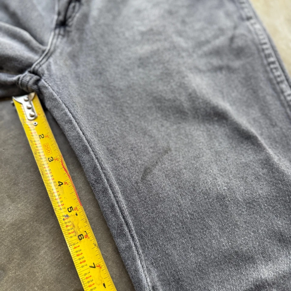 Pantalones de mezclilla Rustler vintage negros grises calce recto hechos en EE. UU. real 28x27 Foto 4 de 4