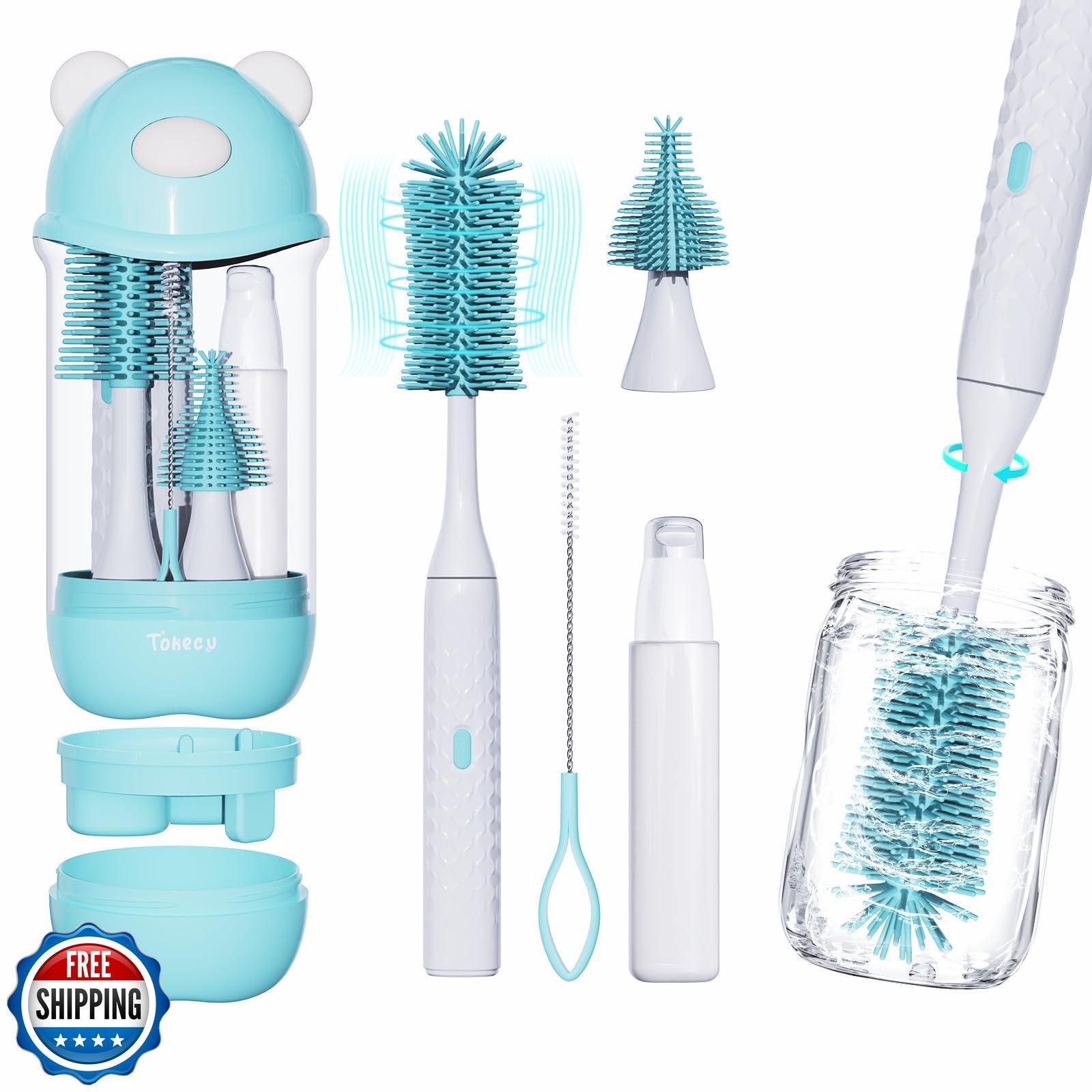 Bear-Shaped Electric Baby Bottle Brush Cleaner Travel Kit