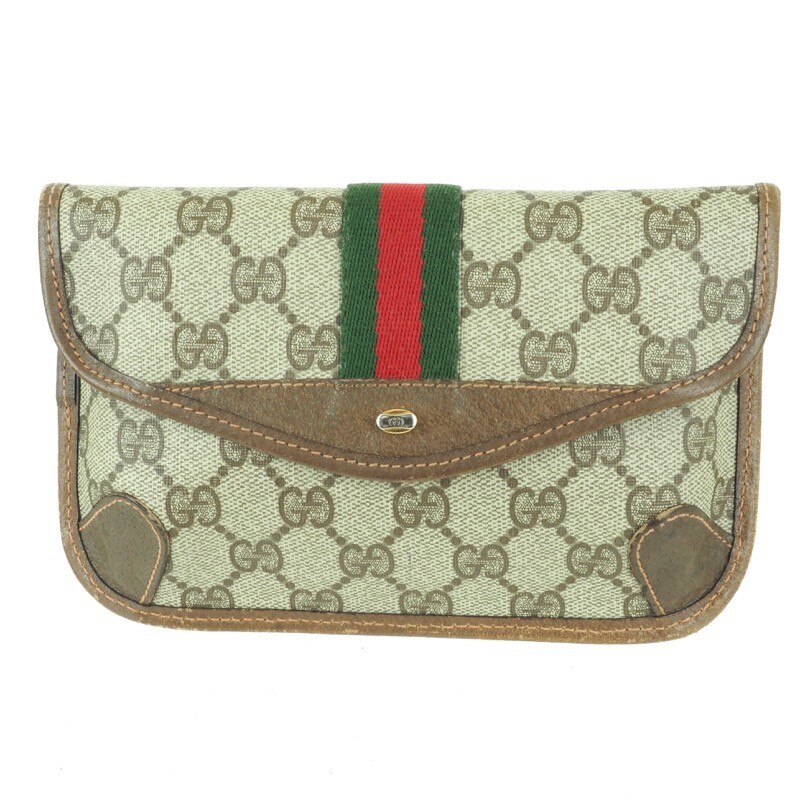 Vintage Gucci Monogram Envelope GG Clutch Bag Mini | eBay display picture 1