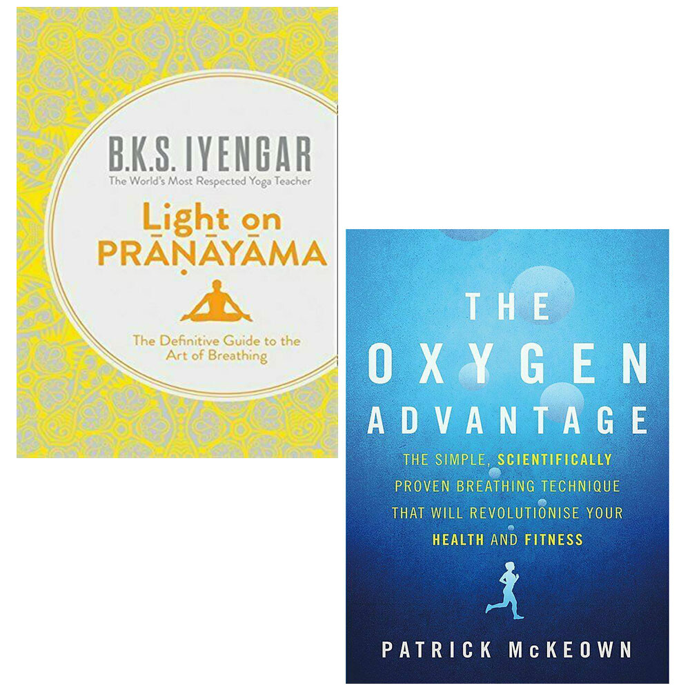Light on Pranayama, Oxygen Advantage Patrick McKeown 2 Books Collection Set NEW