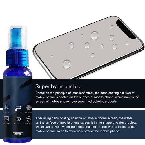Ekran telefonu komórkowego Nano Płynna powłoka Spray 9H Twardość Anti Scratch Liqui GF0 - Zdjęcie 7 z 7