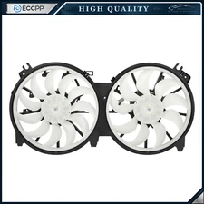 Radiator Condenser Cooling Fan Assembly For 2009 2010 2011-2014 Nissan Maxima