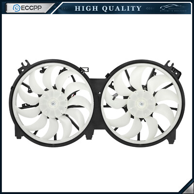 Radiator Condenser Cooling Fan Assembly For 2009 2010 2011-2014 Nissan Maxima