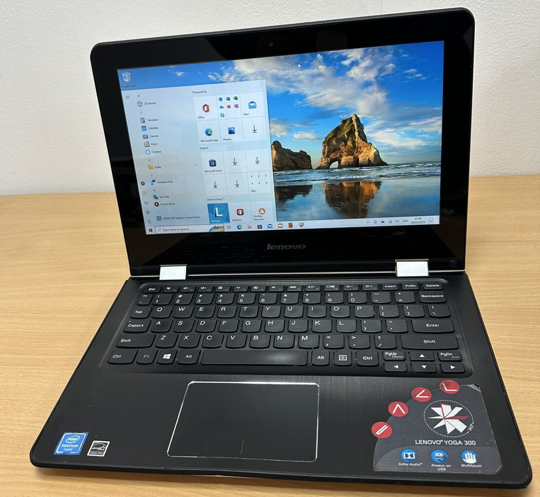 Lenovo Yoga 300-11IBR 11.6” Touchscreen Intel N3700 4GB RAM 500GB HDD Windows 10 - Picture 3 of 19
