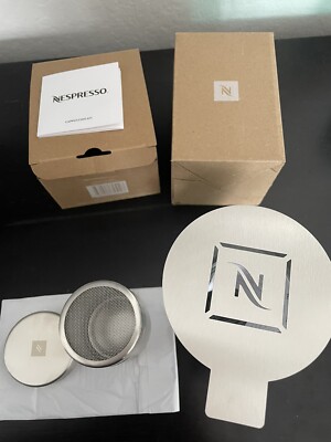 Nespresso Barista Cappuccino kit Powder Shaker and stencil Brand New In Box 
