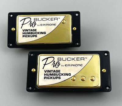 Epiphone Classic ProBucker Humbucker Alnico 5 Gold Pickup Set for LP&SG 5 Wire