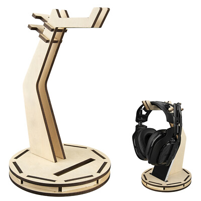 Geekria DIY Wooden Desk Headphone Stand Gaming Headphone - Main Image